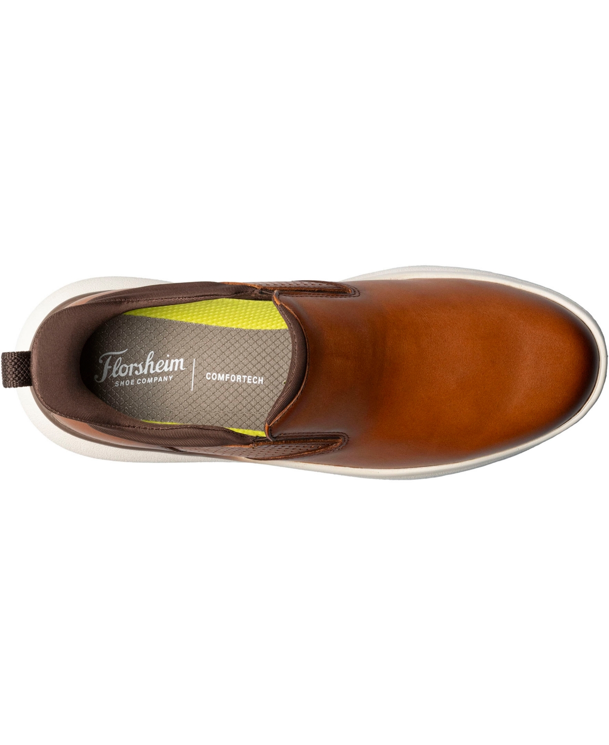 Florsheim Men's Fleet Plain Toe Slip On Sneaker In Cognac