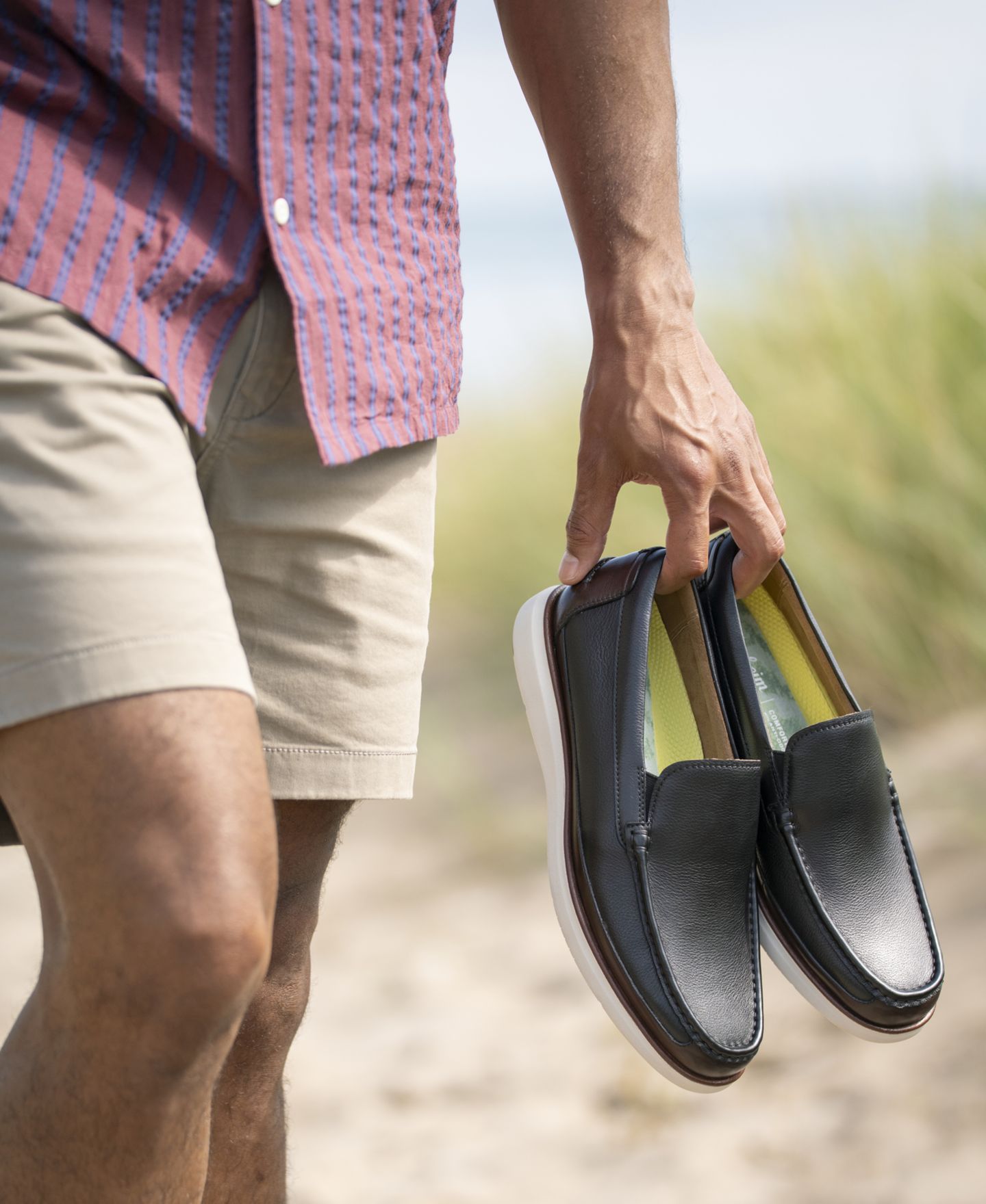 Мужские туфли Florsheim Tropics Moc Toe Venetian Loafer, цвет: Чёрный разноцветный — фото 8