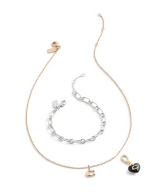 Black Collectible Signature C Heart Charms