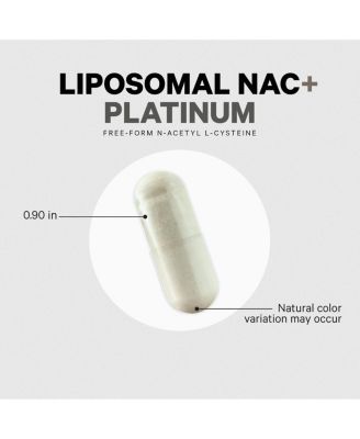 Liposomal NAC+ Platinum, N-Acetyl L-Cysteine, Vitamin C, Alpha Lipoic Acid, Selenium, 120 ct