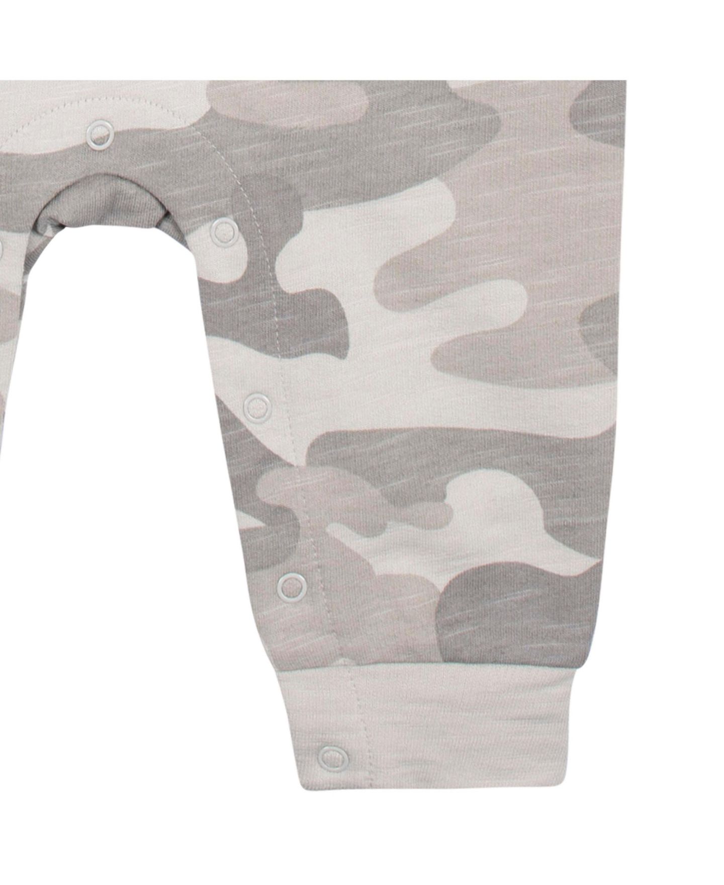 Комбинезоны Gerber 2- Pack Raglan Sleeve Rompers для мальчиков-малышей, цвет: Камуфляж / Жёлтый — фото 6