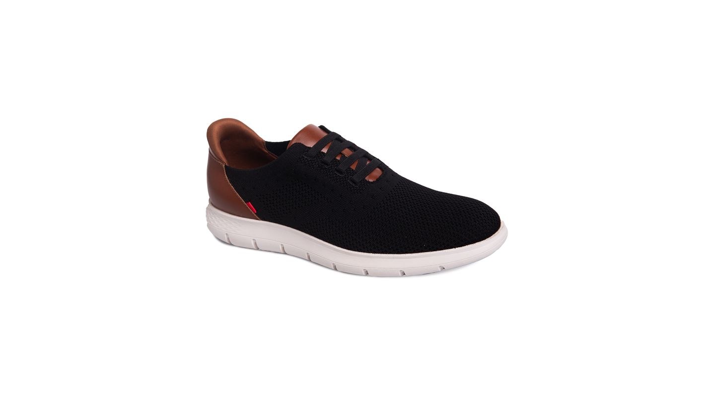 Мужские кроссовки Marc Joseph New York Victory Street Hands-Free Slip On Technology Lightweight Mesh Oxfords, цвет: Чёрный, вариант 1 — фото 1