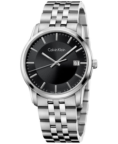 Calvin Klein Men's Swiss Infinite Stainless Steel Bracelet Watch 42mm K5S31141