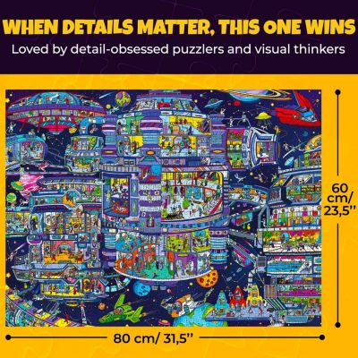 1000 Piece Jigsaw Puzzle for Adults – Themed Puzzles with Bonus Challenges