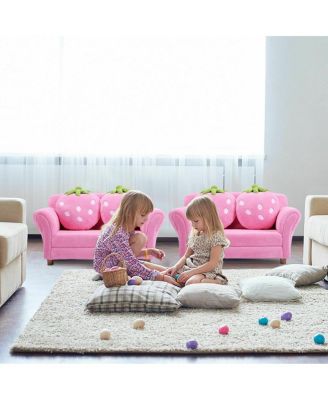 Kids Strawberry Armrest Chair Sofa
