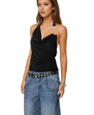 Women's Rhia Cowl Neck Halter Top