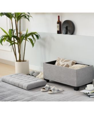 Multifunctional Storage Ottoman Bench End of Bed, Entryway & Living Room