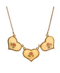 Enamel Multi Heart Collar Necklace
