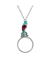 Enamel Parrot Magnifier Necklace