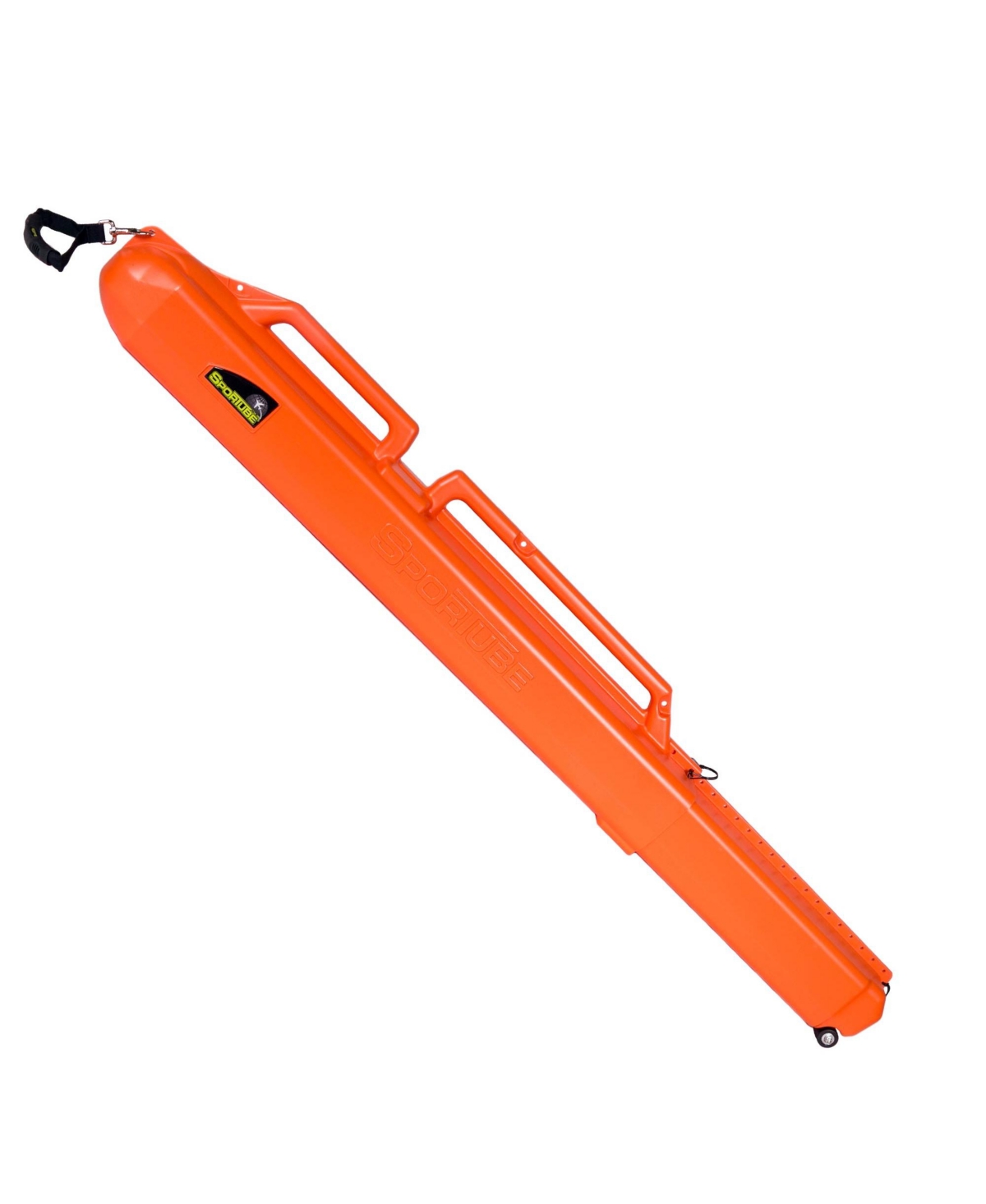 Series 1 Lightweight Travel Case for Skiing, Spearfishing, and Fishing Equipment and Gear w/ Removable Handle, Wheels, Straps, & Bands, Blaze