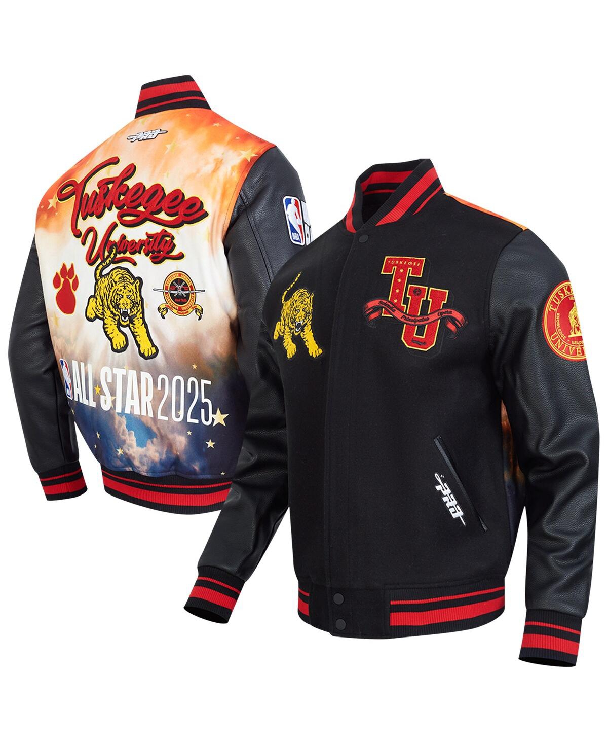Pro Standard Men's And Women's Black 2025 Nba All-star Game X Hbcu Full-snap Satin Jacket In Black