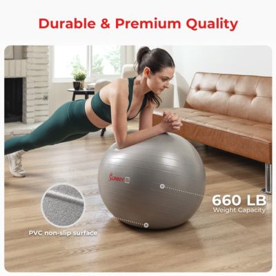 Premium Yoga Ball Medium 65CM Anti-Burst Exercise Ball with Pump for Workouts, Physical Therapy
