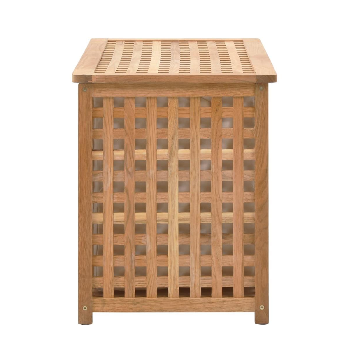 Laundry Chest 30.5"x14.8"x18.3" Solid Wood Walnut