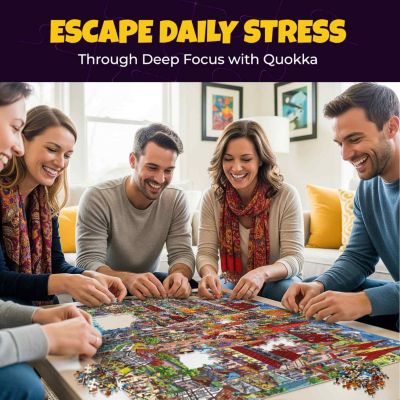 1000 Piece Jigsaw Puzzle for Adults – Themed Puzzles with Bonus Challenges
