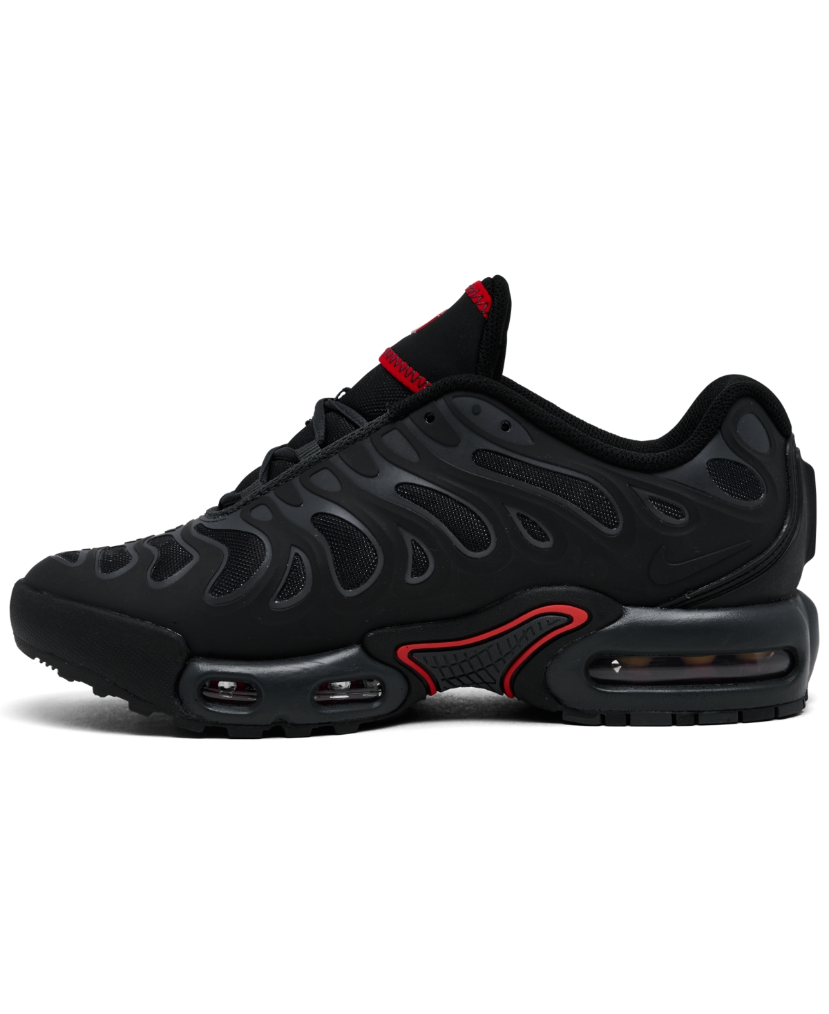 Nike Big Kids Air Max Plus Drift Casual Sneakers From Finish Line In Black,red