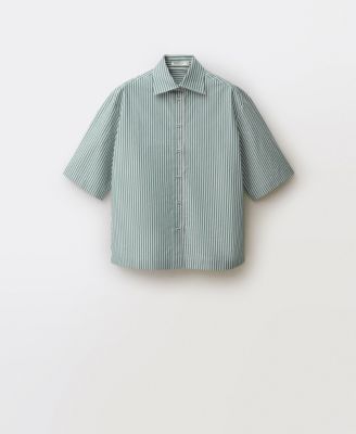 Women's Short Sleeve Striped Shirt