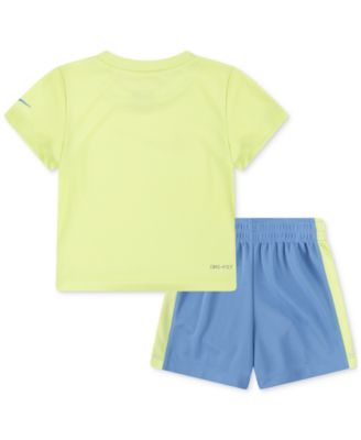 Baby Short-Sleeve Swoosh T-Shirt & Shorts, 2 Piece Set 