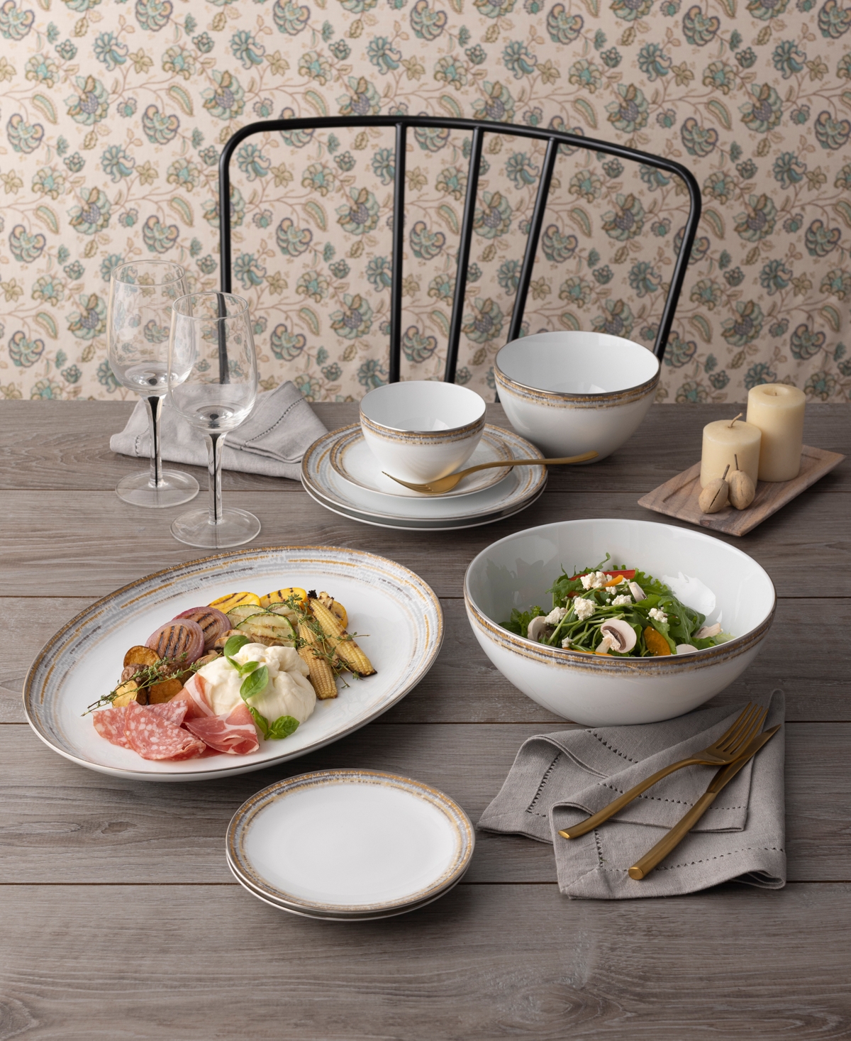 Noritake Raylan Oval Platter In White