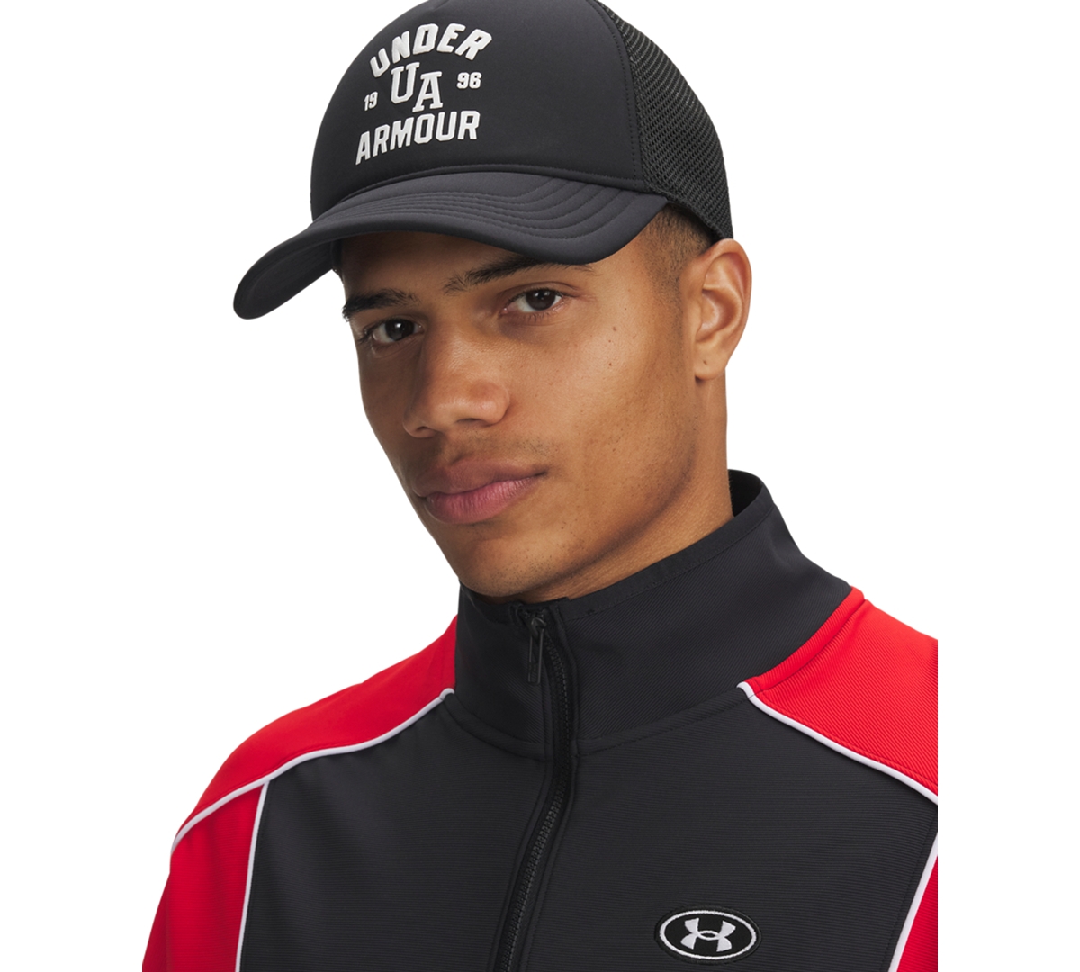 Men's Sportstyle Snapback Trucker Hat - 001 Black