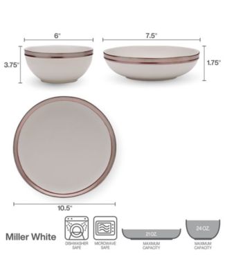 Miller 12 Pc. Dinnerware Set, Service for 4