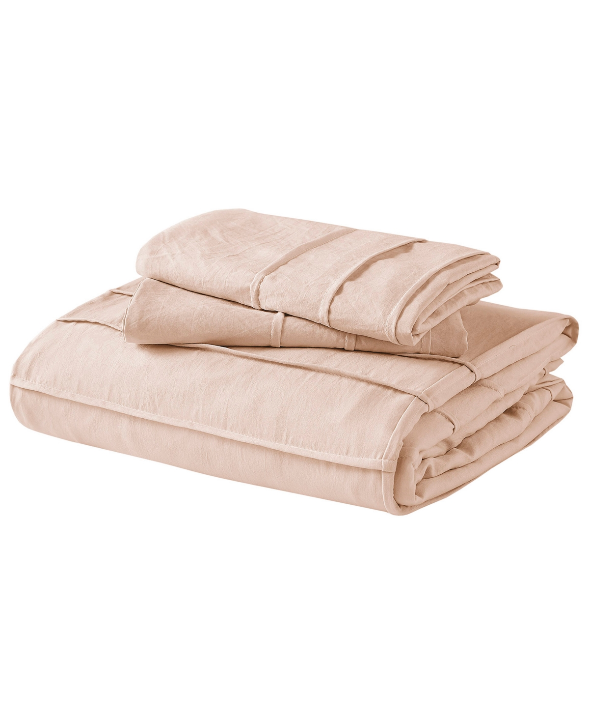 510 Design Porter Pleated 3-pc. Duvet Cover Set, Full In Blush