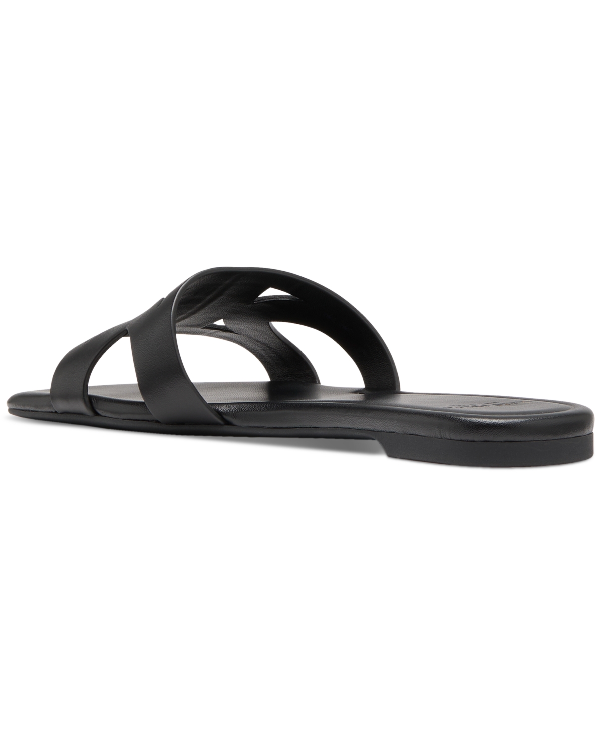 Kate Spade New York Duo Smooth Leather Slide Sandal In Black