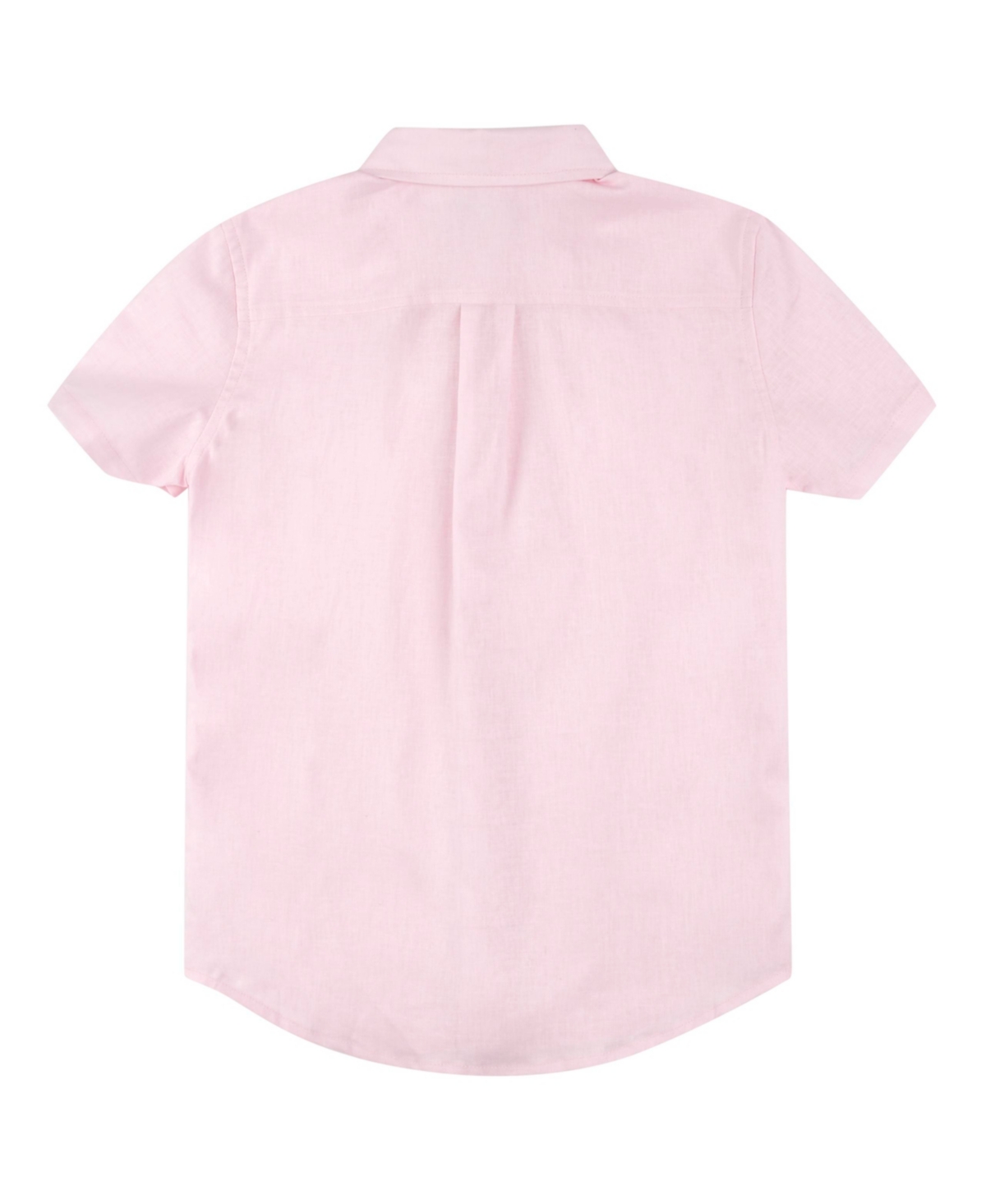 Brooks Brothers Big Boys Short Sleeve Button Up Shirt In Light Pink