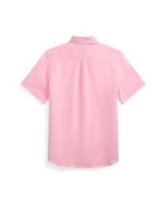 Big Boys Linen Short Sleeve Shirt