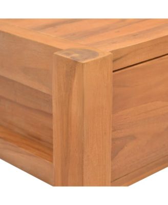 Desk with 2 Drawers 39.4"x15.7"x29.5" Teak Wood