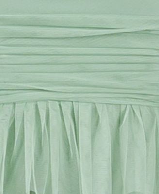 Juniors' Strapless Ruffle-Skirt Gown