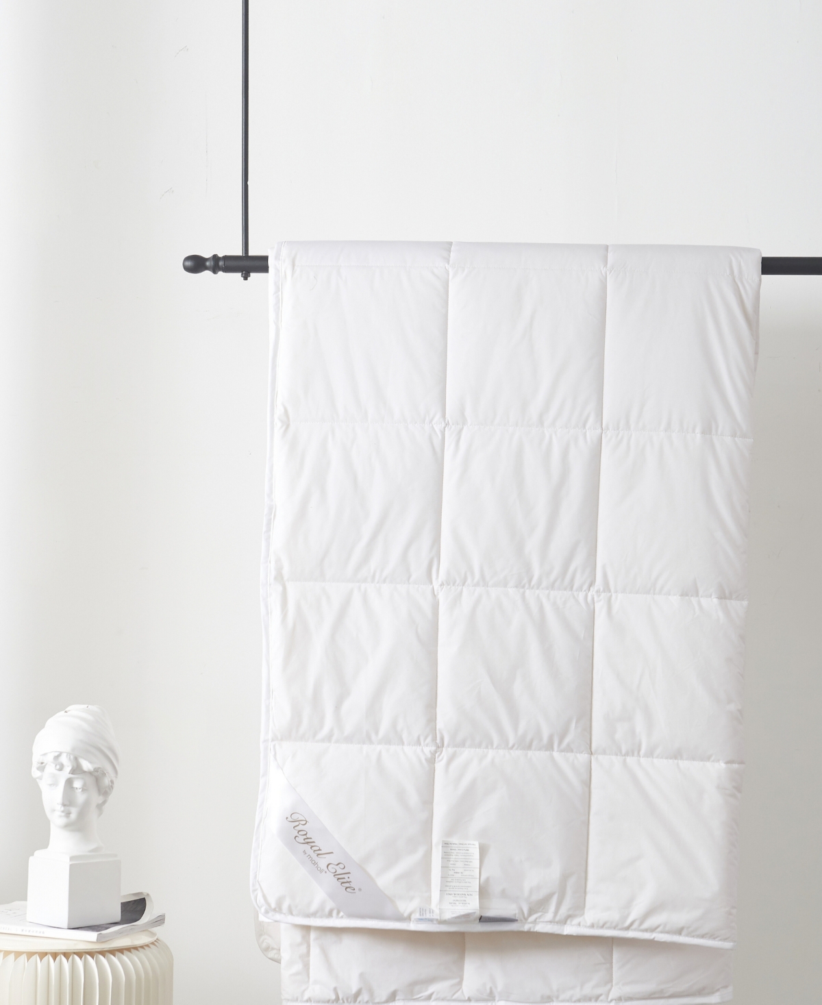 Royal Elite Washable Wool Comforter, Twin In White