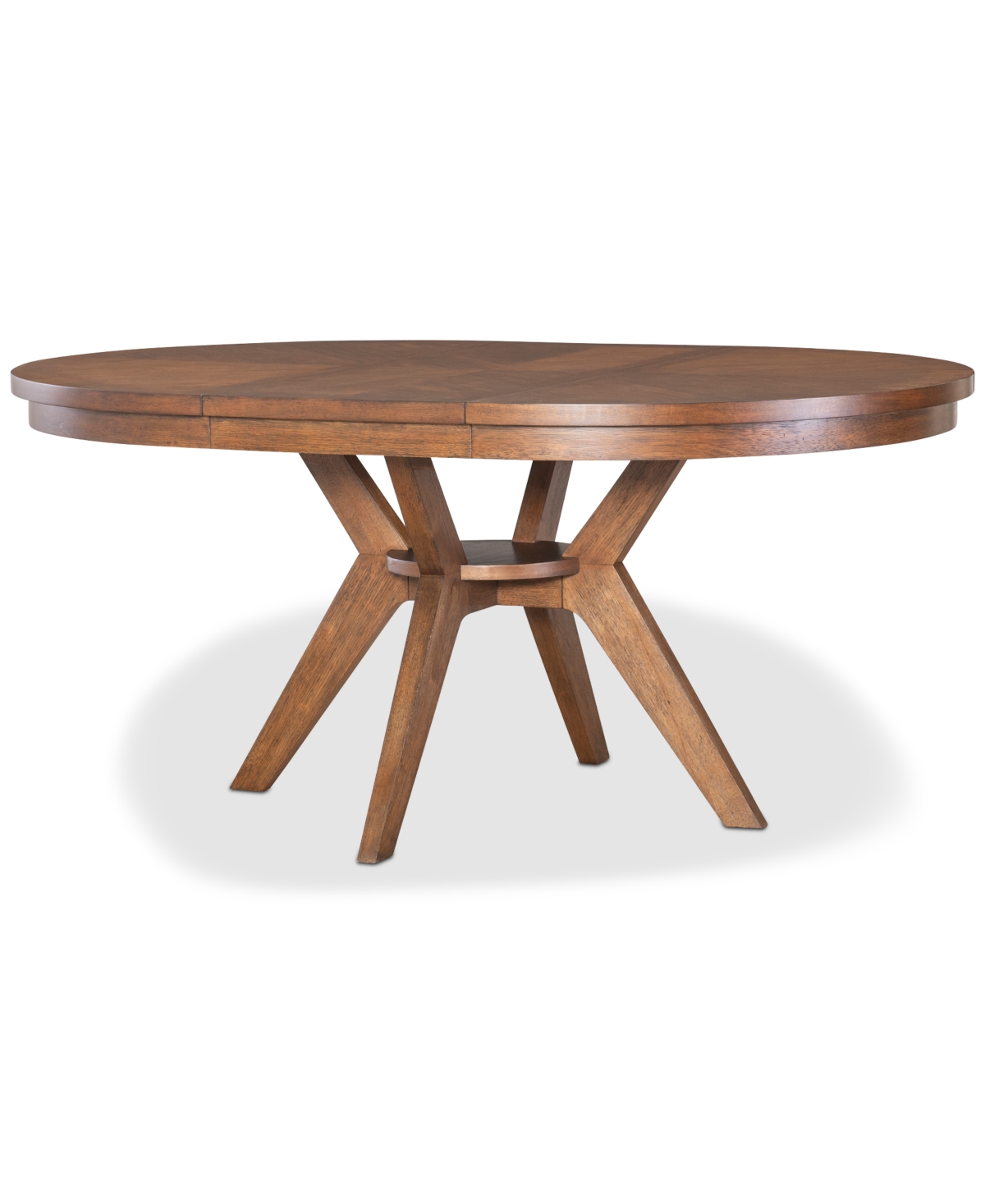 Macy's Greystone Ii 7-pc. Dining Set (round Table & 6 Chairs) In Brown