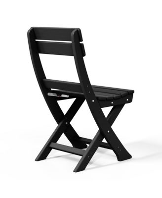 3-Piece Outdoor HDPE Folding Patio Bistro Table and Chairs