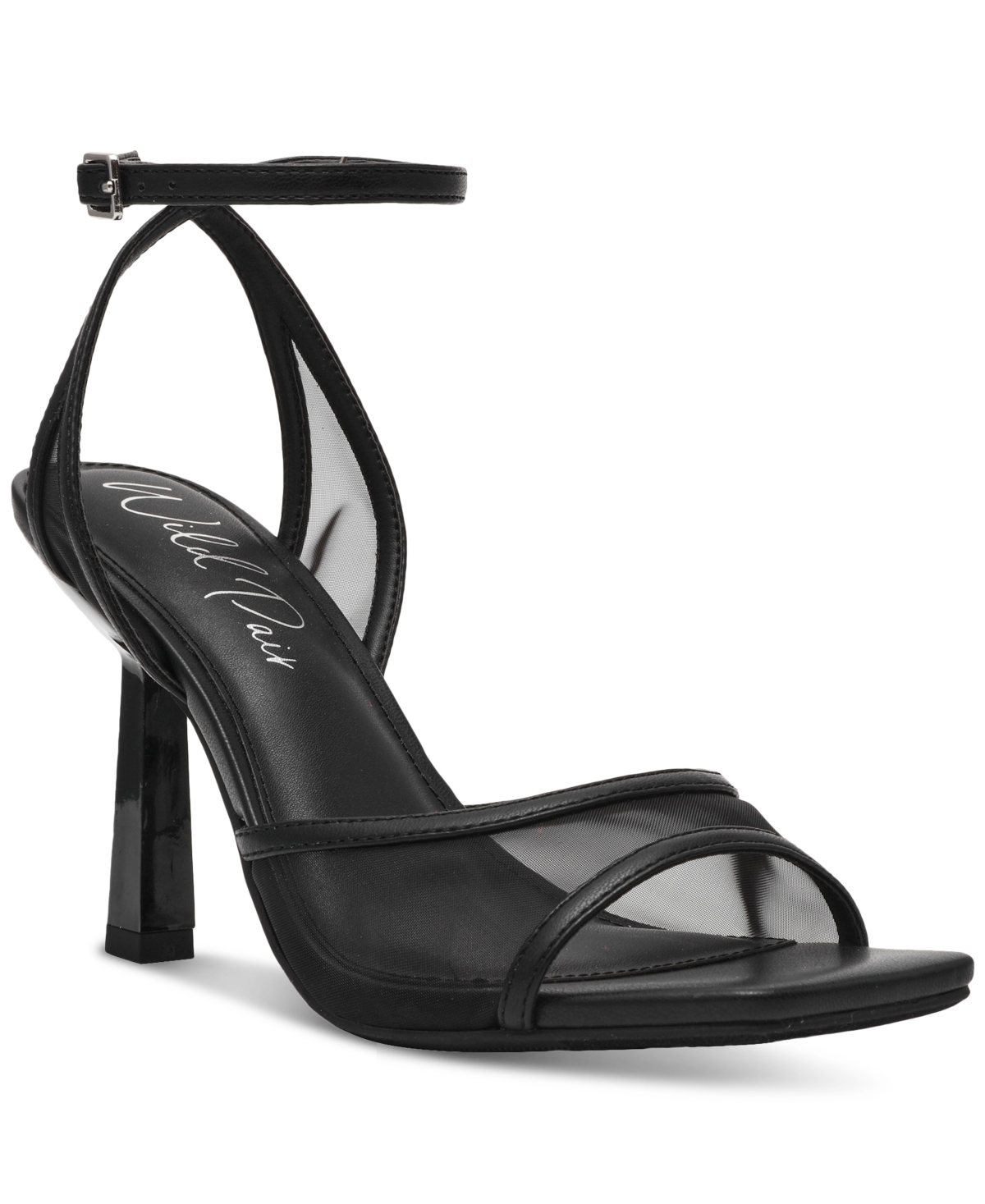 Wild Pair Women's Erynn Dress Sandals, Exclusively at Macy's - Black Mesh