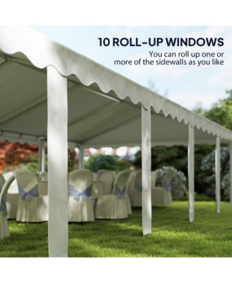 16.5' x 33' Party Tent Canopy with Removable Sidewalls,