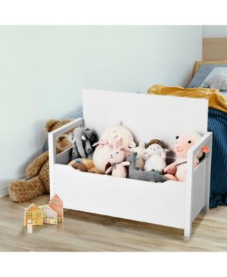 Shoe Storage Bench with Cushion Seat for Entryway