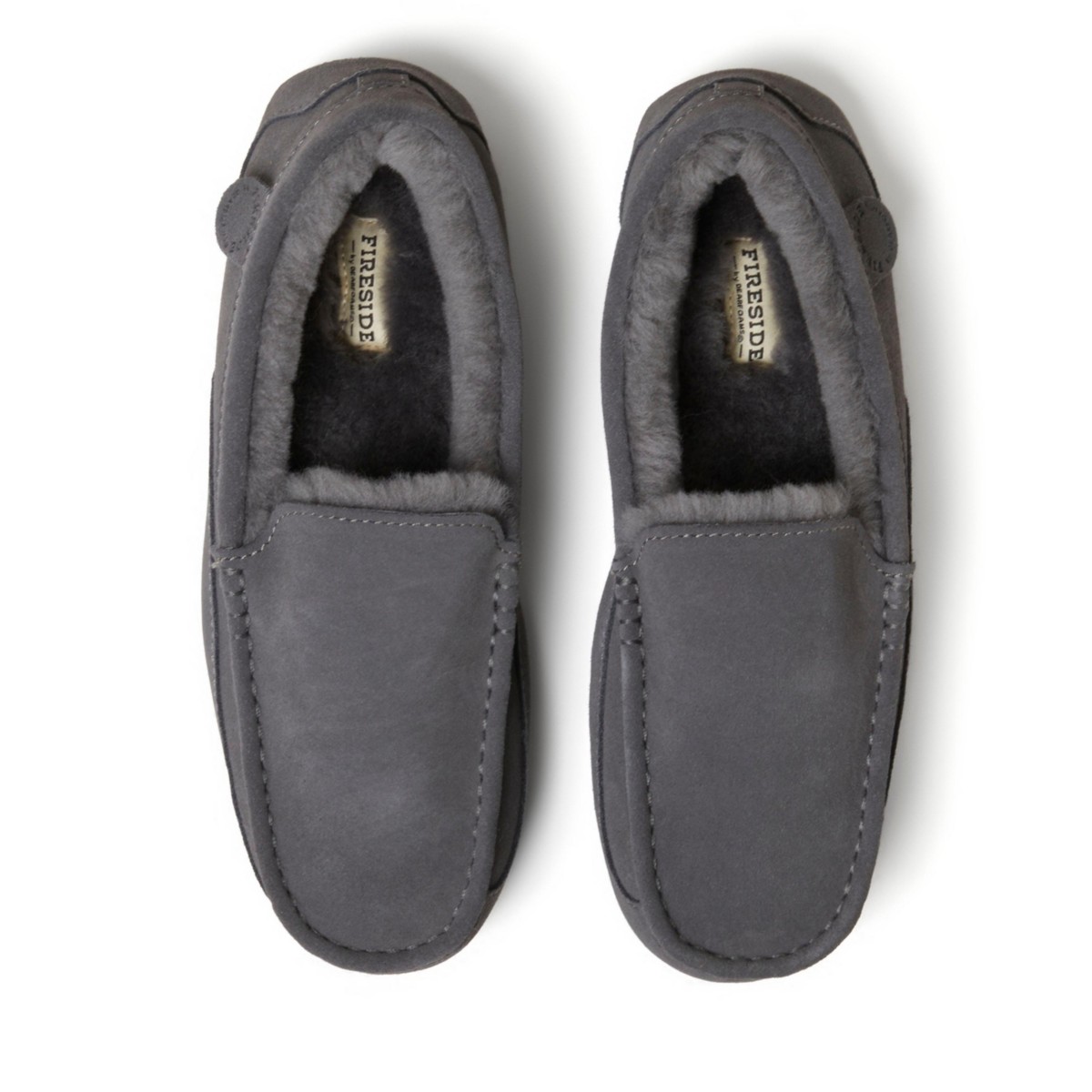 Мужские Dearfoams Men's Fireside By Melbourne Genuine Shearling Moccasin Slipper — фото 5
