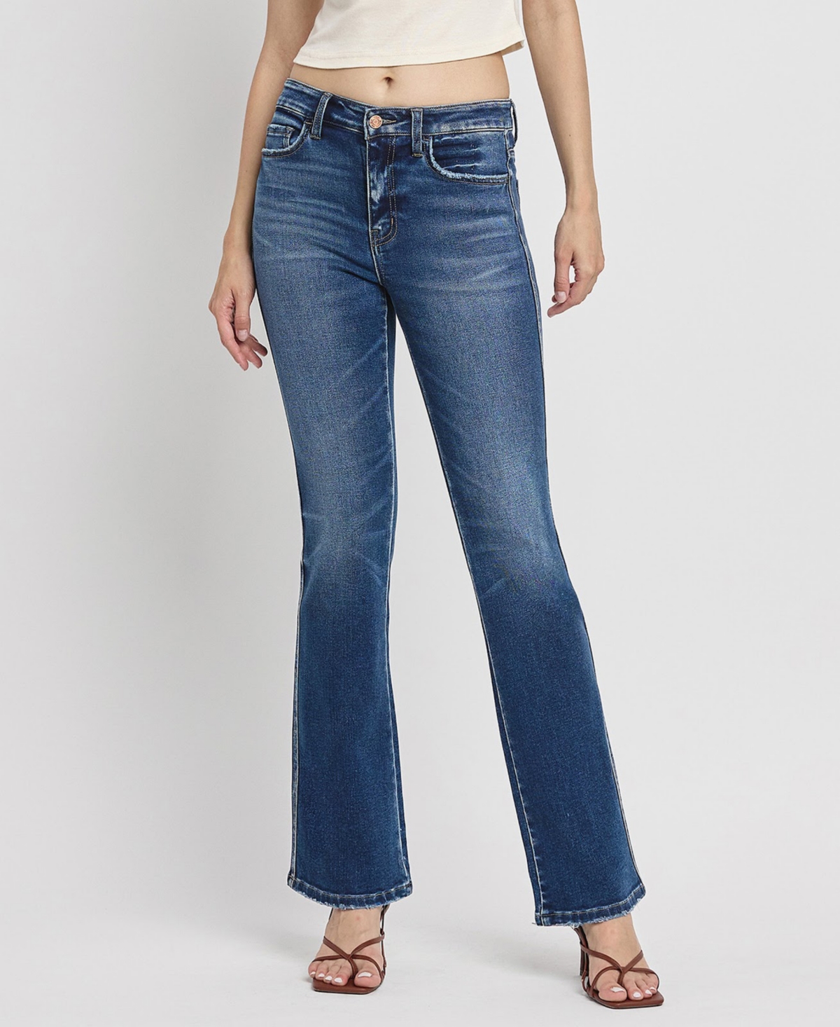 Women's High Rise Bootcut Jeans - Sufficed blue