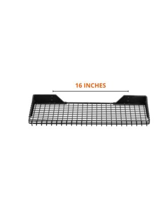 24"x12" Garage Wall Shelves, 2 Pack, Black