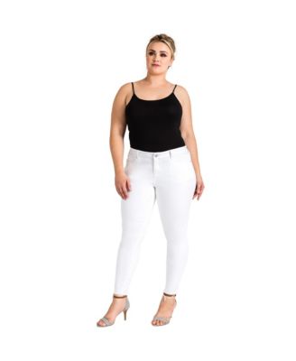 Plus Size Women's Released Hem Skinny Premium Jeans