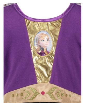 Disney Princess Anna Elsa Girls Gown and Headband Toddler to Big Kid