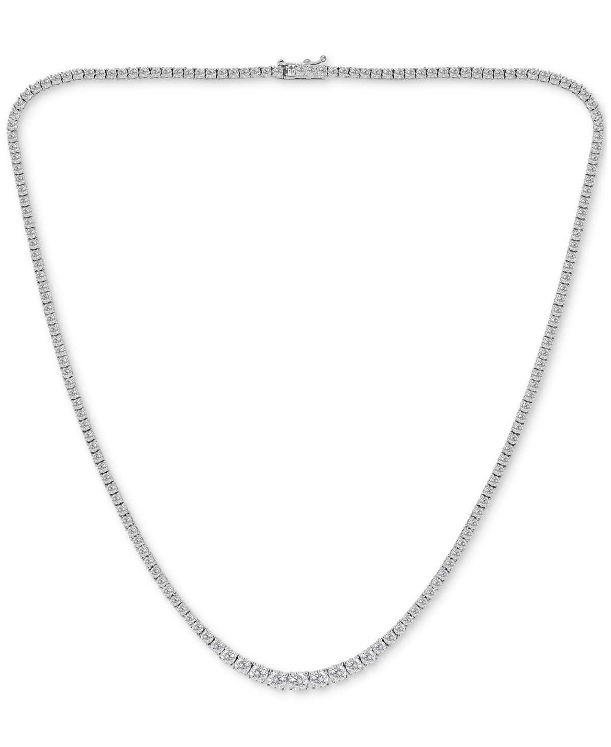 MACY'S DIAMOND TENNIS NECKLACE (8 CT. T.W.) IN 14K WHITE GOLD 