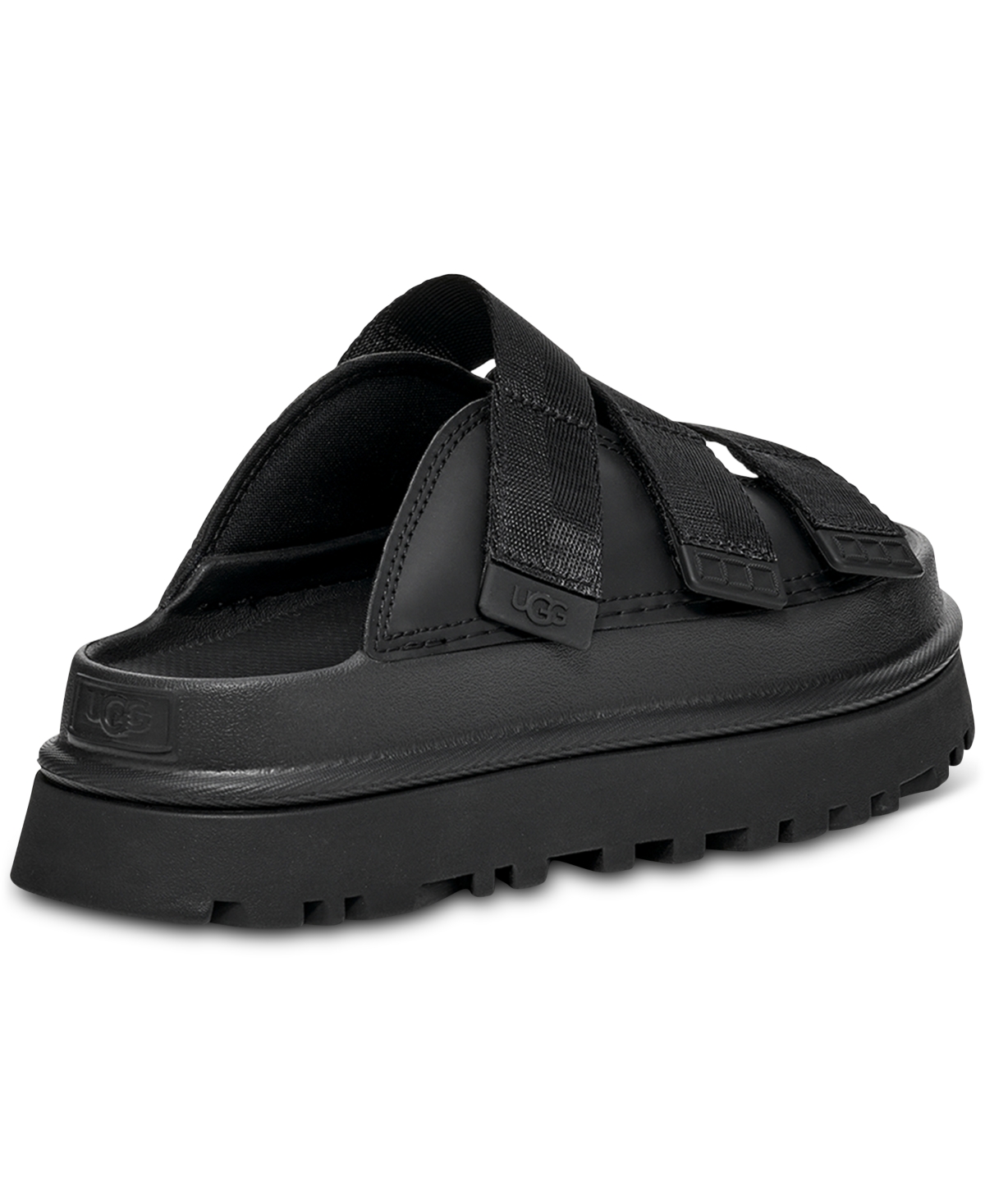Shop Ugg Women's Goldenglow Slide Sandals In Black