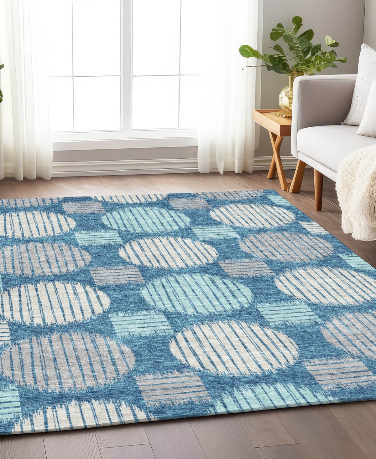 Addison Chantille Acn900 9'x12' Area Rug In Teal