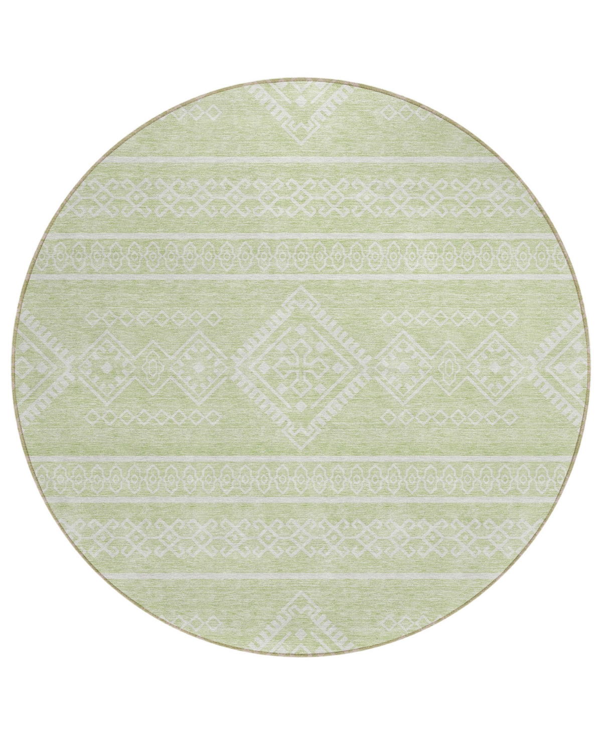 Addison Chantille Acn901 8'x8' Round Area Rug In Mint