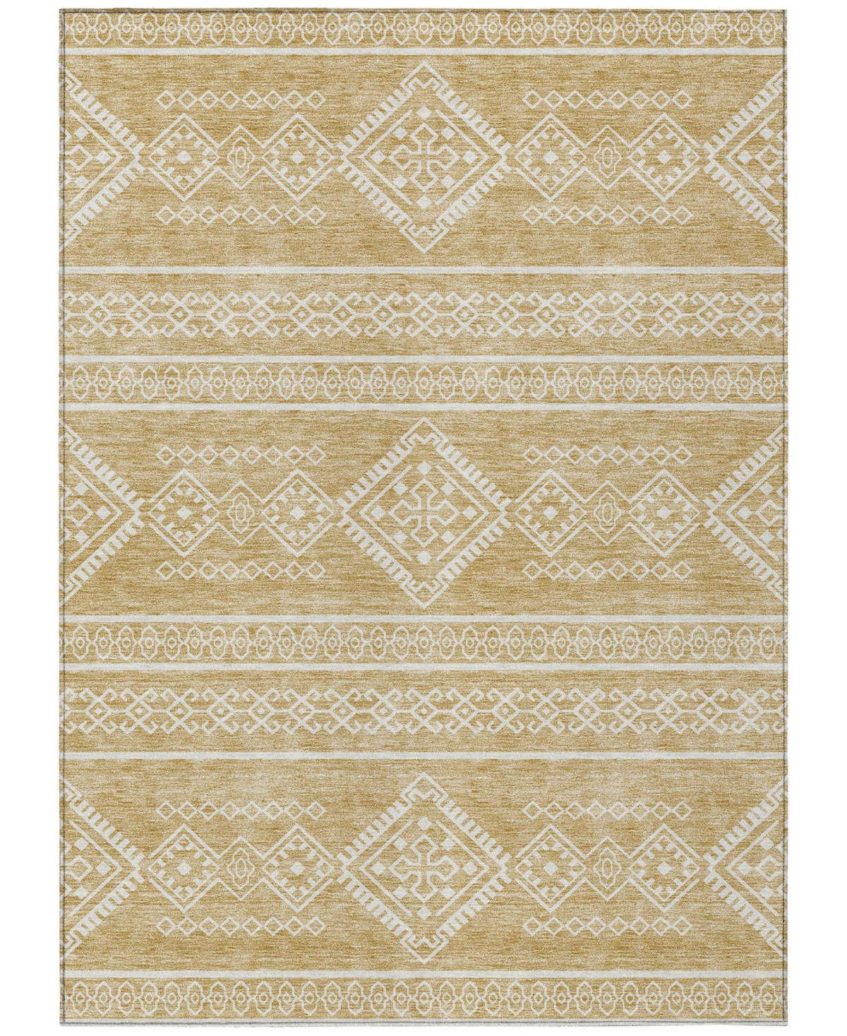 Addison Chantille Acn901 5'x7'6" Area Rug In Gold