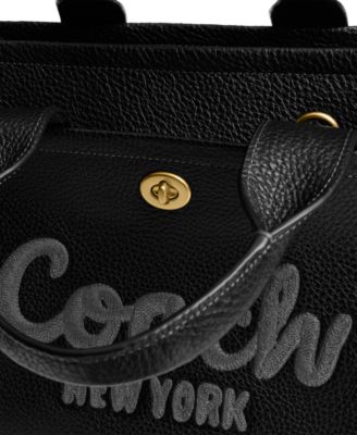 COACH Medium Bubble Leather Cargo Tote Bag - Macy's