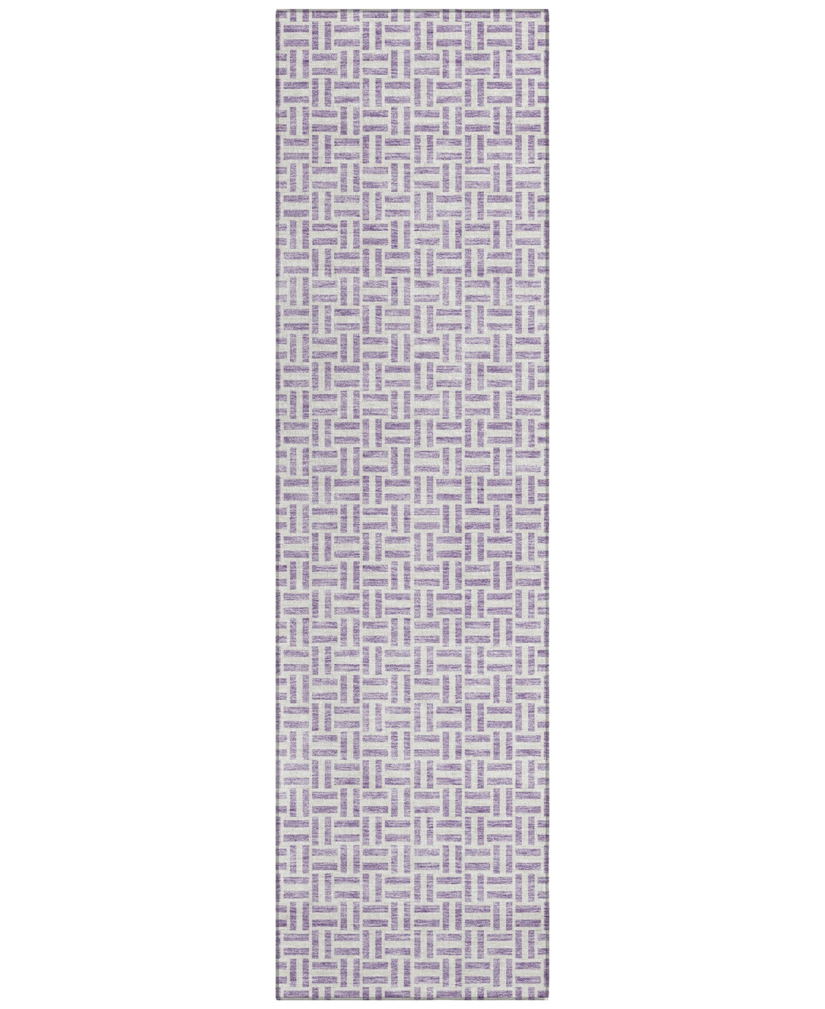 Addison Chantille Acn911 2'3"x7'6" Runner Area Rug In Lavender