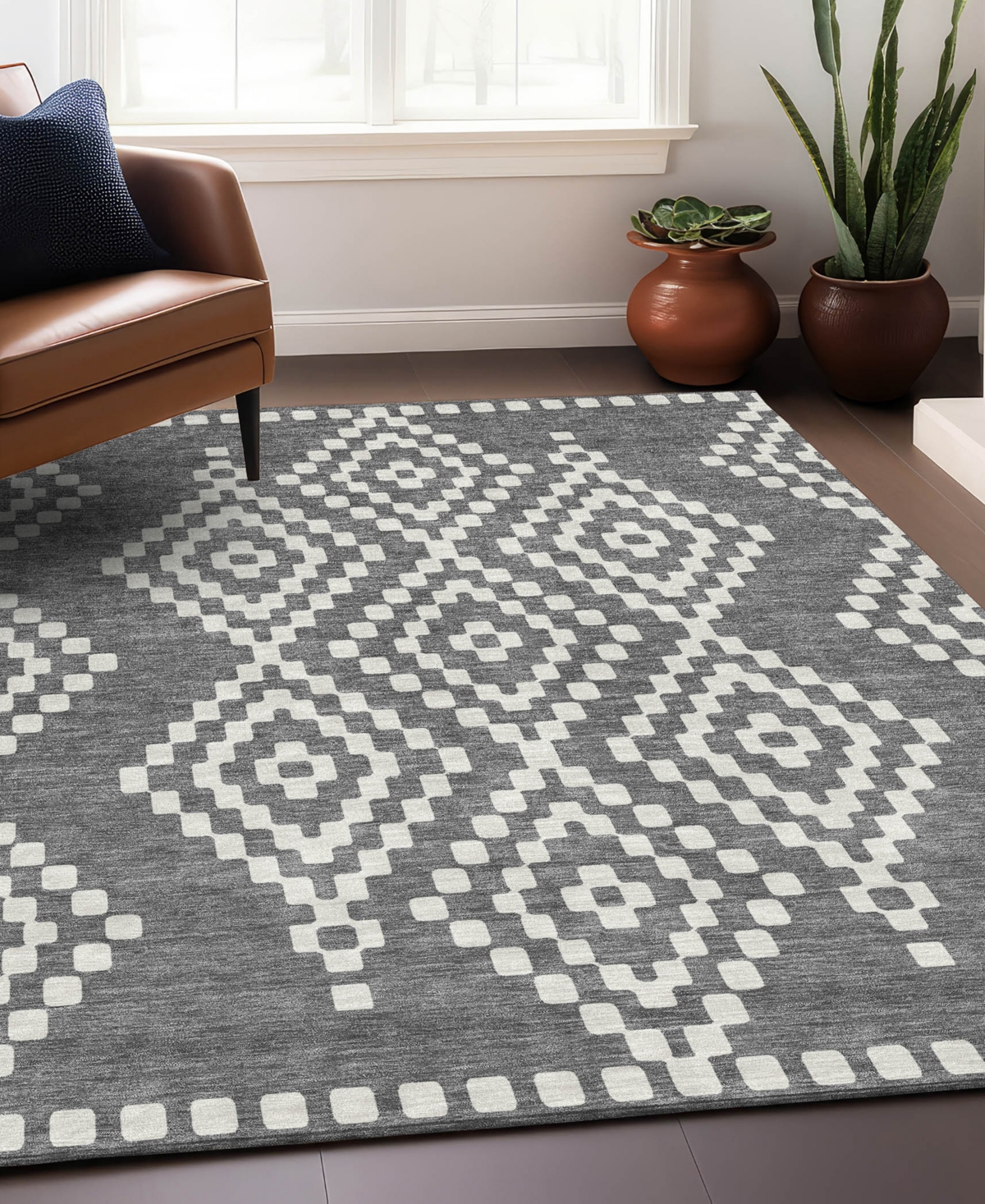 Addison Chantille Acn891 8'x10' Area Rug In Gray