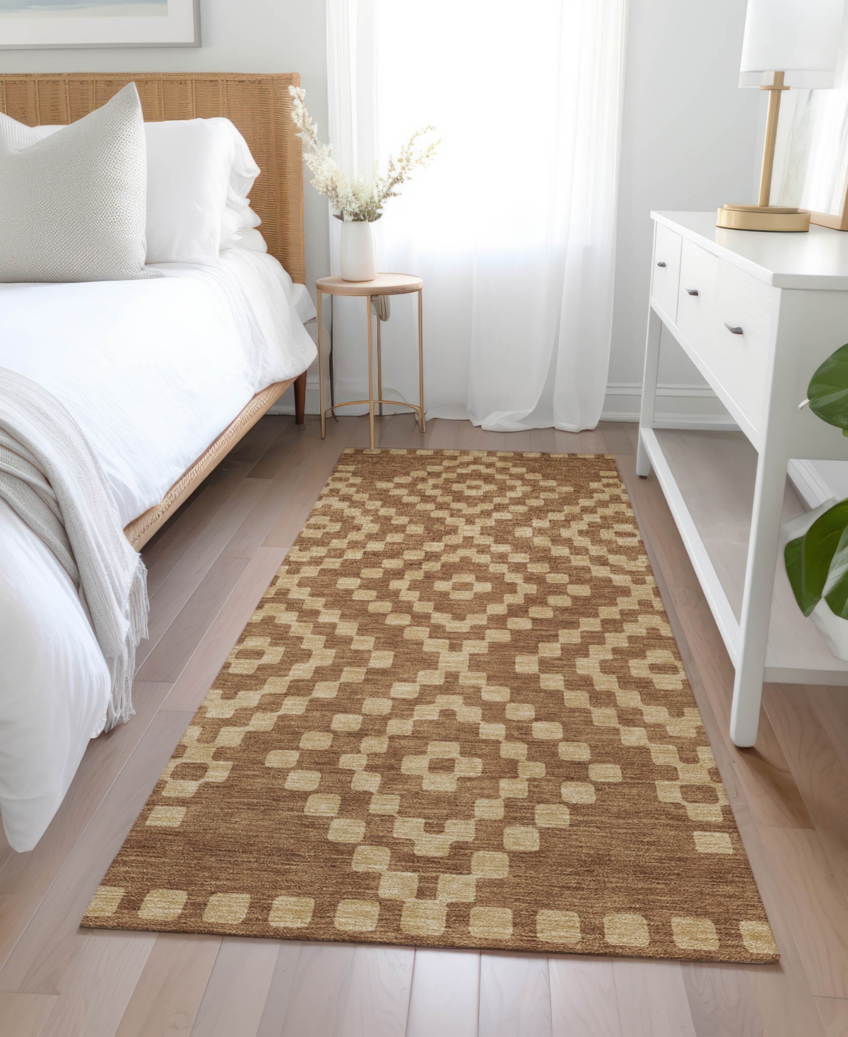 Addison Chantille Acn891 2'3"x7'6" Runner Area Rug In Paprika